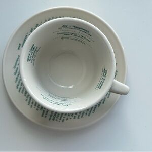 Leaves Divination Ceramic Cup and Saucer Set